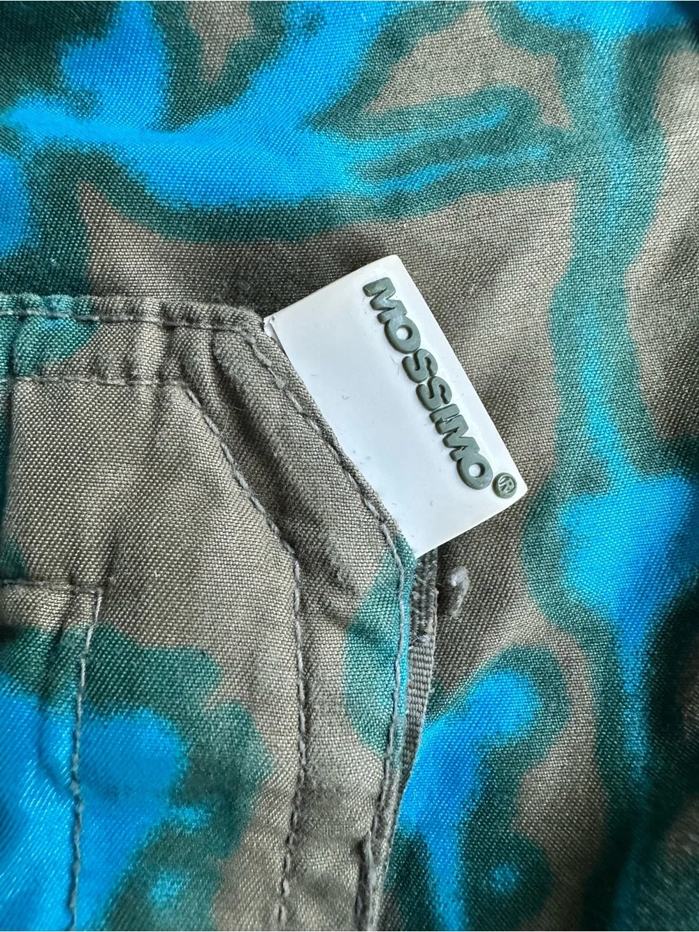 Mossimo Men's Board Swimming Short Size 30 Blue/Gray Floral Drawstring